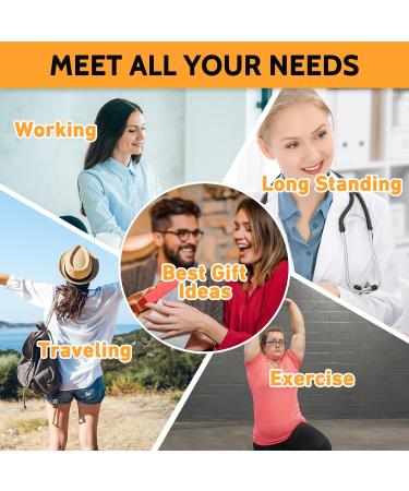 3 Pairs 20-30 mmHg Plus Size Compression Socks for Men & Women | Wide Calf Knee-High Flight Stockings 4XL | Circulation Support | Black White Gray 3PCS - Buy Online on GoSupps.com