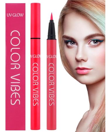 Neon Green Eyeliner - Glow Neon Liquid Eyeliner Waterproof Smudge-Proof Neon Eyeliner for Daily Halloween Parties Masquerade Shakven Orange Powder G - Buy Online on GoSupps.com