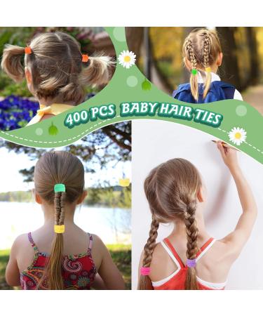 400PCS Toddler Hair Bobbles - Candy Colors Elastic Baby Hair Bands for Girls - Buy Online on GoSupps.com