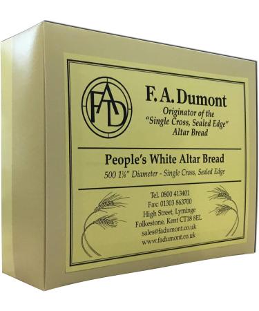 F.A. Dumont Altar Bread -1 1/8" White - 500/Box - Buy Online on GoSupps.com