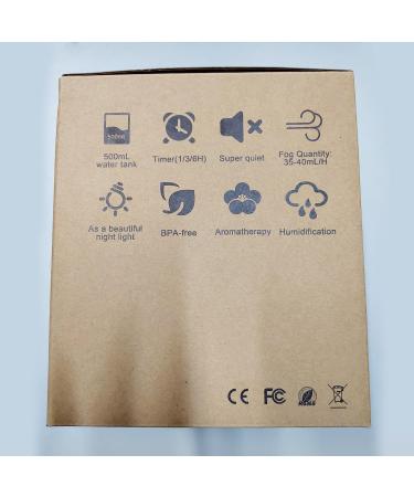 500ml Aroma Diffuser & Humidifier Automatic Shutdown Waterless Operation Silent Multi-Color LED Light for Essential Oils - Shop Internationally! - Buy Online on GoSupps.com