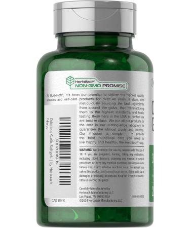 Ultra Potent Odorless Garlic Softgels | 200 Count | Non-GMO & Gluten Free by Horbaach - Buy Online on GoSupps.com