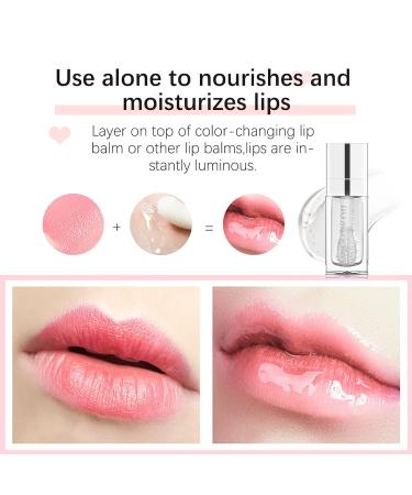 DAGEDA Tinted Lip Oil Plumping Gloss for Hydrated and Nourished Lips - Clear Shine - Buy Online on GoSupps.com
