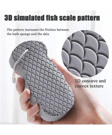 Super Soft Exfoliating Bath Sponge - Ideal for Adults Children & Pregnant Women | Gentle Skin Care & Exfoliation - Buy Online on GoSupps.com