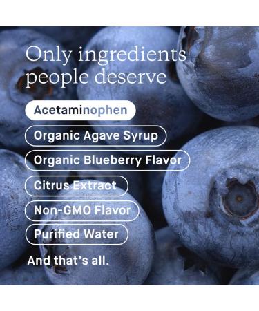 Genexa Infants Acetaminophen 160mg - Organic Blueberry Fever Relief for Babies - 2oz - Buy Online on GoSupps.com