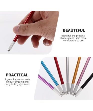 NOLITOY 7pcs Metal Embroidery Pen Brow Pencil Makeup Tools Metal Brackets Eyebrow Pens Cosmetics Single Head - Buy Online on GoSupps.com