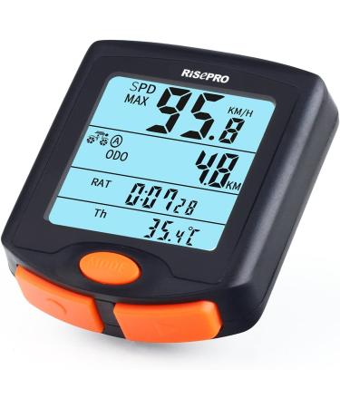 RISEPRO Wireless Bike Computer Speedometer Odometer Multi-Function Waterproof Display with Backlight - Buy Online on GoSupps.com