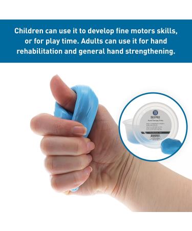 Body Sport Standard Hand Therapy Putty 3 Oz - Blue Firm Strengthening Putty for Physical Rehabilitation | International Shipping Available - Buy Online on GoSupps.com