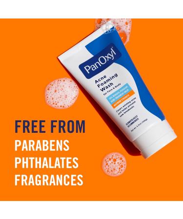 PanOxyl Acne Foaming Wash 10% Benzoyl Peroxide | Maximum Strength Treatment - 5.5 oz - Buy Online on GoSupps.com