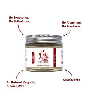 Natural Deodorant Jar - Organic & Safe Deodorant for Men Women & Teens | Unscented Extra-Strength (1pk - Buy Online on GoSupps.com