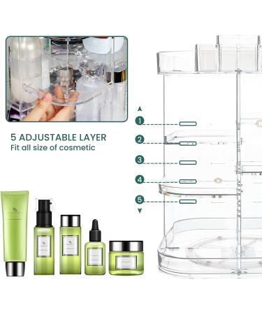 CONNOO 360 Rotating Makeup Organizer - Large Capacity Carousel Rack - Buy Online on GoSupps.com