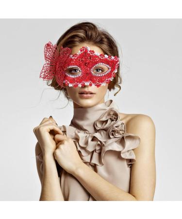 STOBAZA 2-Piece Lace Butterfly Masquerade Ball Masks for Women - Elegant Eye Masks for Parties & Events - Buy Online on GoSupps.com