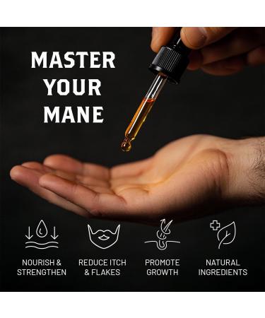 Ranger Grooming Co Fragrance-Free Beard Oil 1 oz - 100% Pure Natural Conditioner for Groomed Beards and Moisturized Skin - Buy Online on GoSupps.com