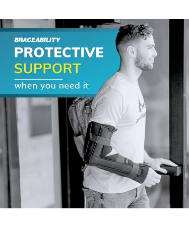 BraceAbility Elbow Immobilizer Brace Removable Long Arm - Large/X-Large - Buy Online on GoSupps.com