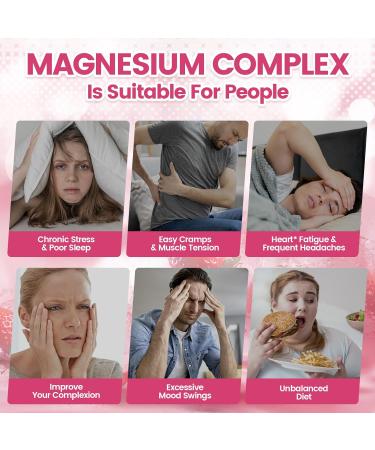Magnesium Complex Gummies 6183mg Equivalent 24-in-1 Herbal & Mineral Blend with Ginger Passion Flower & CoQ10 Boosts Relaxation Energy & Overall Wellness 60 Strawberry Gummies - Buy Online on GoSupps.com