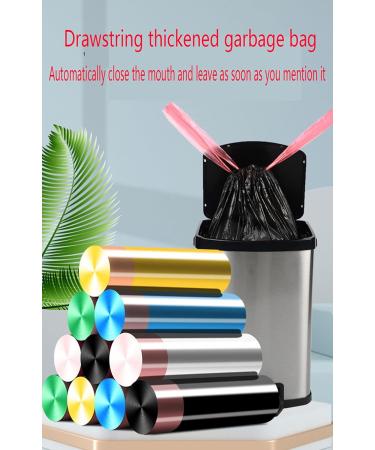 5 Rolls Drawstring Garbage Bags Handheld Rolled Plastic Bags Small Garbage Bags Thickened Bags Kitchen Household Use 15 Per Roll (Colorful) - Buy Online on GoSupps.com