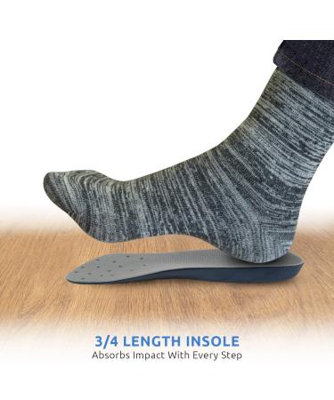 Men's Comfort Zone Heel Pain Relief Inserts - Blue, Size 8-12 - Buy Online on GoSupps.com
