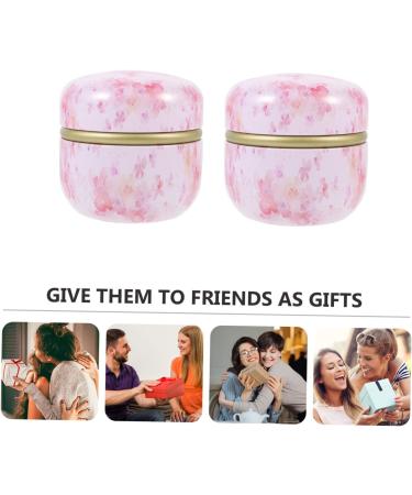 Mikinona 2pcs Powder Puff Box Tea Container Mini Containers Baby Powder Container Body Powder Puff Storage - Buy Online on GoSupps.com