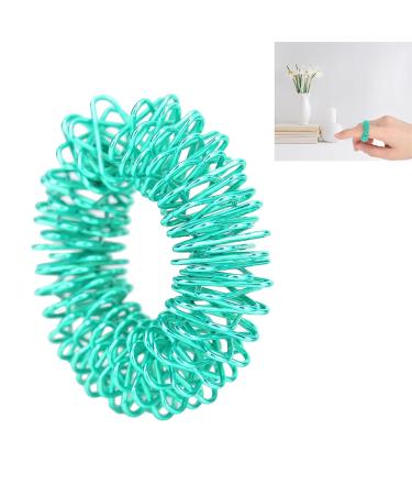 Acupressure Spiky Finger Rings for Fidget Relief | International Shipping - Green Massage Finger Ring - Buy Online on GoSupps.com