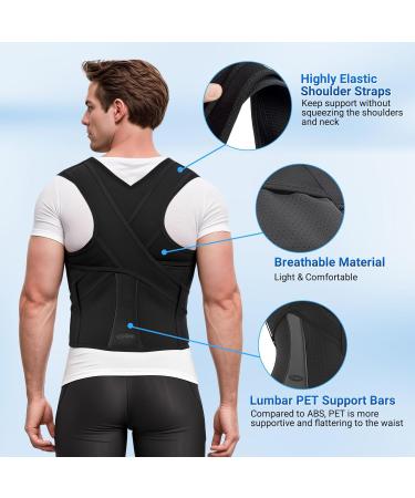 Buy Posture Corrector for Women - Adjustable Back Brace & Neck Shoulder Pain Relief - Lumbar Support (Small) - International Shipping Available - Buy Online on GoSupps.com