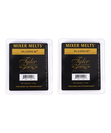 Tyler Candle Company Platinum 1.9 Ounce Scented Mixer Wax Melt Cubes for Tart Burner Pack of 2