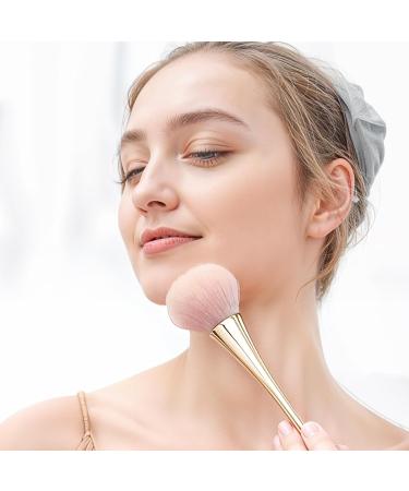 2 Large Mineral Powder Brushes - Soft Fluffy Kabuki Makeup Brush Set for Blush Foundation & Nail Cleaning - Perfect for Blending & Contouring - Buy Online on GoSupps.com