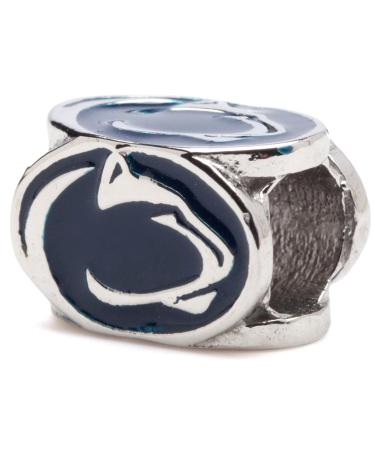 Stone Armory Pennsylvania State University Charm for Women | Navy Penn State 4-Sided Lion Logo Bead Charm | Pennsylvania State University Nittany Lions Jewelry | Perfect Penn State Gift for Fans, Students, Alumni | Fits Most Charm Bracelet Brands
