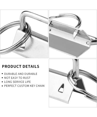 50 Sets Key Fob Hardware Keychain Wristlet with Split Ring 1 Inch - Buy Online on GoSupps.com