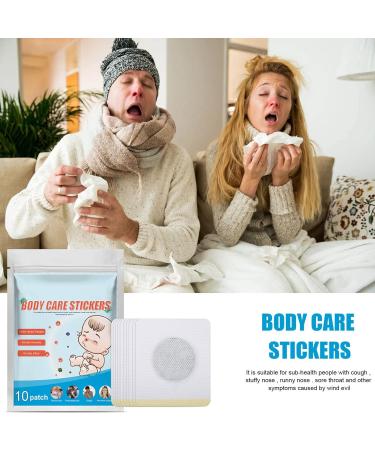 Uxsiya 10pcs Cough Relief Sticker - Acupoint Patch for Immunity Activation and Easy Absorption | Mild Ingredients for Body Health - Buy Online on GoSupps.com