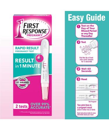 First Response Early Pregnancy Test 2 Strips and 2 Urine Cups - Mega Deals 4 Piece Set - Buy Online on GoSupps.com