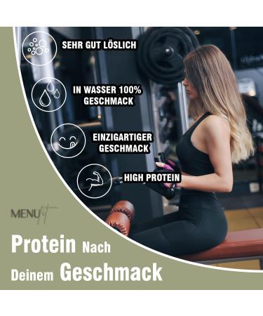 Menufit Whey Protein Powder 500g Protein Powder for Muscle Building Water Soluble Protein Powder Based on Whey Protein (Vanilla) - Buy Online on GoSupps.com