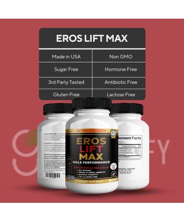GREENVIFY Eros Lift Max Male Performance Supplement Extra Strength Organic Maca Root (2) - Buy Online on GoSupps.com