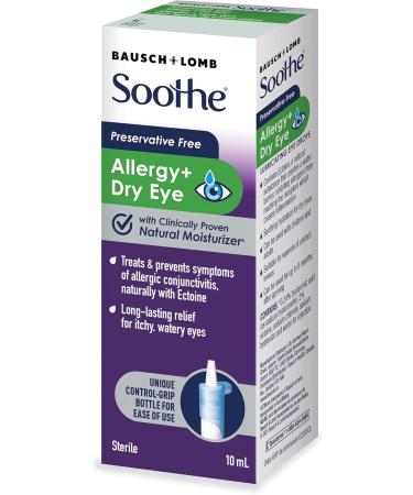 Soothe Preservative Free Allergy + Dry Eye Drops - Buy Online on GoSupps.com