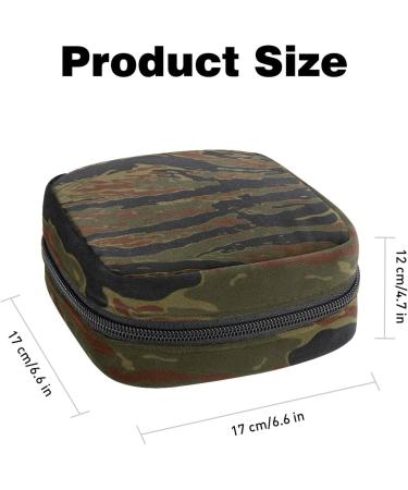 Camouflage Pattern Menstrual Cup Pouch & Sanitary Napkin Storage Bag - Large Capacity Travel Organizer - Buy Online on GoSupps.com