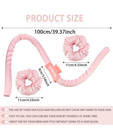 2-Piece Heatless Hair Rollers for No Heat Curls - Overnight Foam Curling Rods - DIY Hair Styling Tools for Long & Medium Hair (Blue/Pink) - Buy Online on GoSupps.com