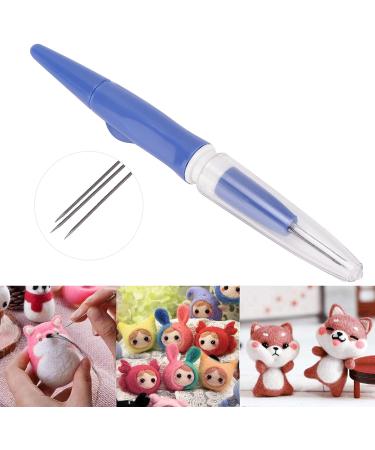 Felting Needle Punch Pen 3-Needle Set for DIY Craft - Blue Wool Felting Supplies - Buy Online on GoSupps.com