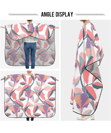 Waterproof Barber Cape - Pink Leaf & Cheetah Haircut Bib for Men & Women | Durable Unisex Hair Cutting Apparel - Buy Online on GoSupps.com