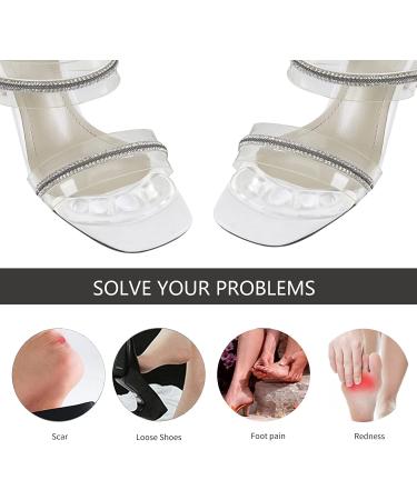 Transparent Metatarsal Pads - 3 Pairs, Non-Slip Comfort for High Heels, Toe Cushions for Forefoot Pain Relief - Buy Online on GoSupps.com