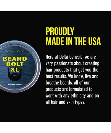 Beard Bolt XL - Men's Mustache & Beard Balm | Leave-in Conditioner with Jojoba & Argan Oil | Stimulates Growth & Adds Volume - Buy Online on GoSupps.com