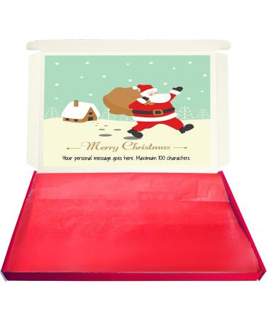 Personalised SANTA'S FOOTPRINTS Christmas Chocolate Selection Box Gift Hamper - Buy Online on GoSupps.com