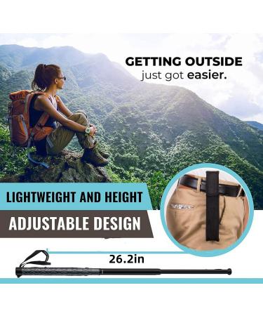 Black Folding Hiking Poles Set - Lightweight & Durable Alpenstocks for Outdoor Walking & Climbing - Buy Online on GoSupps.com