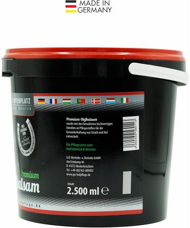 Gustav Optenplatz Premium Hufbalsam for Horses | Go!Horse Daily Hoof Care Ointment | Healthy Hoof Growth & Anti-Crack Formula (2500ml) - Buy Online on GoSupps.com