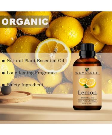Organic Lemon Essential Oil 30ML - 100% Pure & Natural for Aromatherapy Diffuser - Buy Online on GoSupps.com