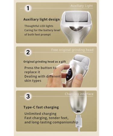 Electric Foot Grinder Foot File Electric Foot Scab Remover Electric Foot File Double Speed Adjustment - Buy Online on GoSupps.com