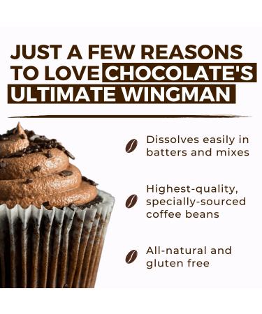 Espresso Powder for Baking 7oz - Rich Chocolate Flavor - All-Natural Fine Powder - Gluten Free Non-GMO - Convenient Resealable Pouch - Buy Online on GoSupps.com