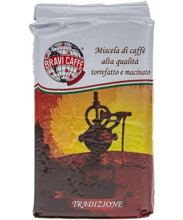  BRAVI CAFF F.LLI CIRAVEGNA Bravi Caff Ground Coffee for Moka traditional blend - Box of 4 x 250g (Total 1kg) - Buy Online on GoSupps.com