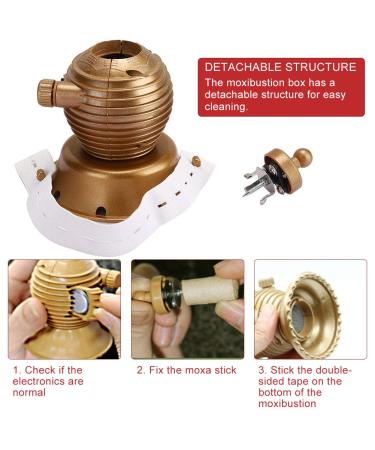 Natudeco Moxibustion Sticks & Box - Portable Electric Moxa Therapy for Home Health Care - Buy Online on GoSupps.com
