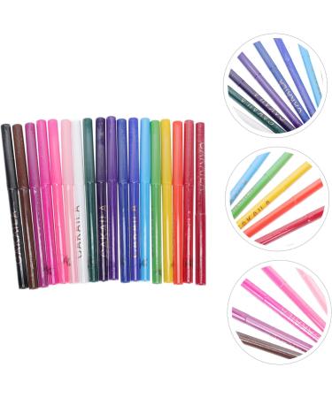VINTORKY 18pcs Eyeliner Woman Makeup Tools Cosmetics Eye Line Pencils Eyeshadow Pens Eye Shadow Stick Abs - Buy Online on GoSupps.com