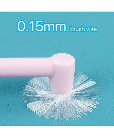 Dhweku Soft Bullet Tuft Toothbrush Set - 6 Interspace Brushes for Orthodontic Bridges & Detailed Cleaning - Buy Online on GoSupps.com