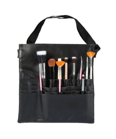 Professional case for make-up brushes PU make-up brush pocket with 22-24 pockets make-up brush holder with adjustable leather strap for make-up artists